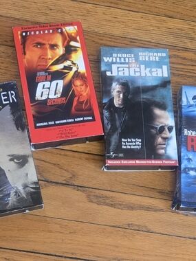 Bruce Willis The Jackal VHS Movie - Taxi DRIVER, RONIN, 60 SEC